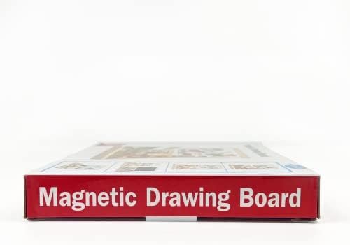 COOLJOY Puzzles de Madera Magnético, Puzzles Rompecabezas Magnéticos de Madera, Tablero de Dibujo de Doble Cara Juguete Educativo para Niños Niñas Mayores de 3 Años con Funda de Tiza 100 PCS