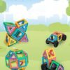 FAOKZE Magnetic Building Blocks 52 Pieces, Magnetic Building Blocks Toys from 3-10 Years Old Girls Boy,Magnetic Block Set is The for Christmas, Children's Birthday.