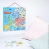 Janod - Puzle Mapa de Europa Magnético de Madera - 40 Piezas Imantadas - 45 X 45 Cm - Versión En Español - Juego Educativo A partir de 7 Años, J05474