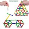 Jokooan Construcciones Magneticas Niños 144 Piezas, Set di Bastones Magnéticas Bloques Magneticos Juego Educativo para niños (Color Aleatorio)
