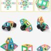 FAOKZE Magnetic Building Blocks 52 Pieces, Magnetic Building Blocks Toys from 3-10 Years Old Girls Boy,Magnetic Block Set is The for Christmas, Children's Birthday.