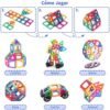 Theefun 136 Piezas Bloques de Construcción Magnéticos, Juguetes de Construcciones Magneticas Juguetes para Niños y Niñas 3 4 5 6 7 8 Años Creatividad y Educación Regalo