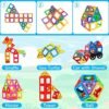 AOUVT 56 Pcs Bloques Construccion Niños Construcciones, Juego de Juguetes Magnéticos para Niños, Divertido Juguete de Construcción Educativo, Opción Niños y Niñas de 3 a 8 Años