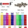 Jokooan Construcciones Magneticas Niños 144 Piezas, Set di Bastones Magnéticas Bloques Magneticos Juego Educativo para niños (Color Aleatorio)