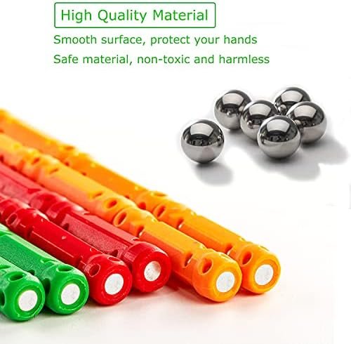 Jokooan Construcciones Magneticas Niños 144 Piezas, Set di Bastones Magnéticas Bloques Magneticos Juego Educativo para niños (Color Aleatorio)