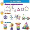 Jokooan Construcciones Magneticas Niños 144 Piezas, Set di Bastones Magnéticas Bloques Magneticos Juego Educativo para niños (Color Aleatorio)