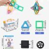 FAOKZE Magnetic Building Blocks 52 Pieces, Magnetic Building Blocks Toys from 3-10 Years Old Girls Boy,Magnetic Block Set is The for Christmas, Children's Birthday.