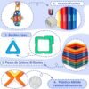 Theefun 136 Piezas Bloques de Construcción Magnéticos, Juguetes de Construcciones Magneticas Juguetes para Niños y Niñas 3 4 5 6 7 8 Años Creatividad y Educación Regalo