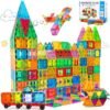 Bloques de Construcción Magnéticos 104 Piezas Juguetes Educativos para Niños de 3+