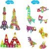 LIVEHITOP Bloques de Construcción Magnéticos 109 Piezas Set, Magnéticas Juegos de Construcción Educativos Creativos DIY Juguetes Regalo día del niño pour Niños y Niñas con Rueda de Fortuna