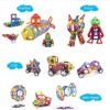 LIVEHITOP Bloques de Construcción Magnéticos 109 Piezas Set, Magnéticas Juegos de Construcción Educativos Creativos DIY Juguetes Regalo día del niño pour Niños y Niñas con Rueda de Fortuna