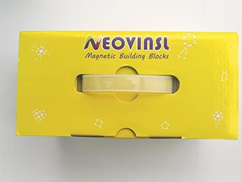 NEOVINSL 100Piezas Bloques de Construcción Magnéticos para Niños, Juegos de Viaje Imanes Regalos Cumpleaños Juguetes Educativos de 3 4 5 6 7 8 Años Infantil