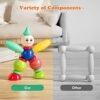Juego de Bolas y Barras MagnéTicas, Juego De 52 Barras MagnéTicas para ConstruccióN, Bloques MagnéTicos de Bricolaje, Juegos de ConstruccióN con Barras MagnéTicas para NiñOs Mayores de 3 AñOs