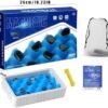DOYUKY Juego de Ajedrez Magnetico, Juego de Piedras Magnéticas, Juego de Imán de Mesa, Juego de Mesa de Ajedrez con Efecto Magnético, Suministros para Fiestas para Juegos de Viaje para Niños Familia