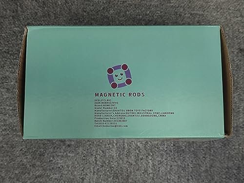 Juego de Bolas y Barras MagnéTicas, Juego De 52 Barras MagnéTicas para ConstruccióN, Bloques MagnéTicos de Bricolaje, Juegos de ConstruccióN con Barras MagnéTicas para NiñOs Mayores de 3 AñOs