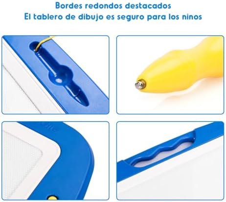SGILE Pizarra Magnética Infantil, 42x32cm Grande Magnético Pintura de la Escritura Doodle Sketch Pad, Juguetes para Niños Infantiles