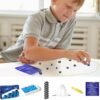 DOYUKY Juego de Ajedrez Magnetico, Juego de Piedras Magnéticas, Juego de Imán de Mesa, Juego de Mesa de Ajedrez con Efecto Magnético, Suministros para Fiestas para Juegos de Viaje para Niños Familia