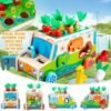 Juguetes Montessori 7 en 1 Juegos Educativos Magneticos de Madera Conocer Animales para Apilar y Encajar Juguetes Puzzles Regalos de Cumpleaños Navidad de Niños de 1 2 3 4 5 Años