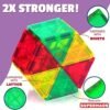 Playmags Juego de Azulejos de Colores de 32 Piezas, Azulejos de construcción magnéticos únicos galardonados, Creatividad y Juguetes educativos de construcción para niños, Aprobado por Stem