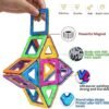 CONDIS 62 Piezas Bloques de Construcción Magnéticos, Juguetes Niños de 3 4 5 6 7 8 Años Juegos Educativos Viaje Juego de Imanes Montessori Regalos
