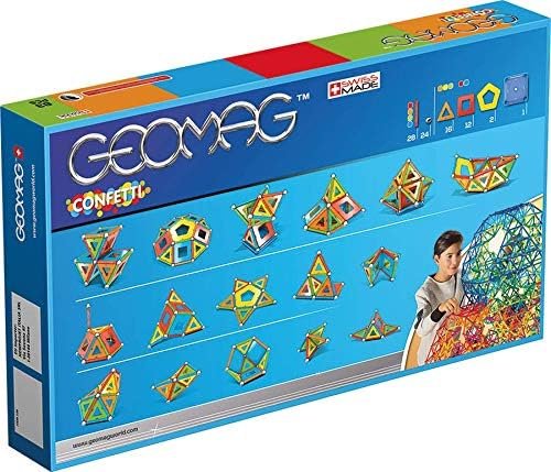 Geomag- Confetti Juego de construcción magnética, Multicolor, a partir de 3 años, 83 Piezas (356)
