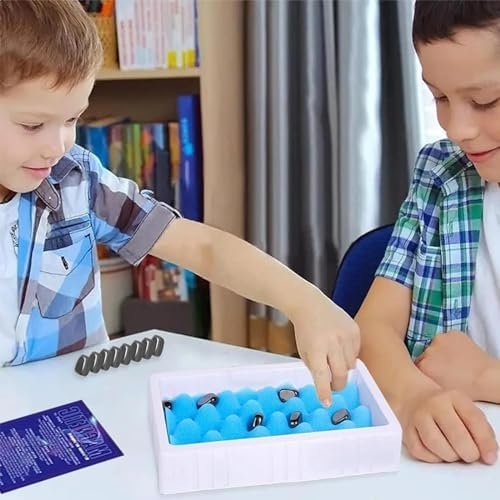 DOYUKY Juego de Ajedrez Magnetico, Juego de Piedras Magnéticas, Juego de Imán de Mesa, Juego de Mesa de Ajedrez con Efecto Magnético, Suministros para Fiestas para Juegos de Viaje para Niños Familia