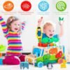 Juguetes Montessori 7 en 1 Juegos Educativos Magneticos de Madera Conocer Animales para Apilar y Encajar Juguetes Puzzles Regalos de Cumpleaños Navidad de Niños de 1 2 3 4 5 Años