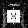 GAN 356 M con GES Extra, 3x3 Cubo Mágico Speed Puzzle de Gans Magnético Cube Juguete Rompecabezas Regalo (Standard)