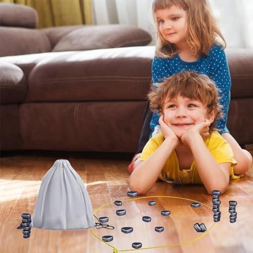 DOYUKY Juego de Ajedrez Magnetico, Juego de Piedras Magnéticas, Juego de Imán de Mesa, Juego de Mesa de Ajedrez con Efecto Magnético, Suministros para Fiestas para Juegos de Viaje para Niños Familia