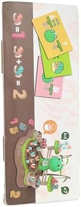 Juegos Magnéticos de Pesca 4 en 1, Juguetes Montessori con Juego de Equilibrio y Números de Aprendizaje,Juegos Educativos con 21 Peces 2 Cañas de Pescar 10 Tarjetas de Doble Cara de 3 años