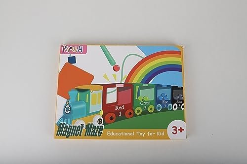 Juguetes Magnético de MaderaJuguetes Educativos Montessori Juego de Combinación de Colores & Clasificación Motricidad Fina Juguetesjuegos educativos niños 3 4 5 6 7 años de regalo (A-Train-Stil)