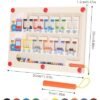 Kureny Juguetes Magnético de Madera, Juego Magnético Laberinto Montessori, Juguetes para Clasificar Colores,Motricidad Fina,Juegos Educativos,como Regalo para Niñas y Niños Mayores de 3 años
