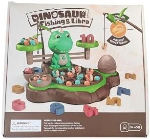 Juegos Magnéticos de Pesca 4 en 1, Juguetes Montessori con Juego de Equilibrio y Números de Aprendizaje,Juegos Educativos con 21 Peces 2 Cañas de Pescar 10 Tarjetas de Doble Cara de 3 años