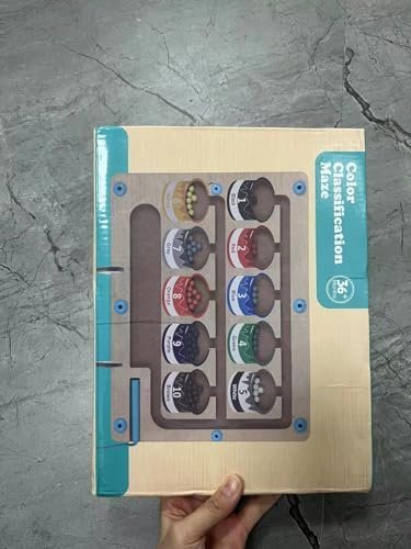 Madera Juego, Colores Clasificación Motricidad, Juegos Educativos, Motricidad Fina Juguetes, Educativos Montessori, Juguetesjuegos Educativos, Magnético Laberinto,Joyreal Juguetes Magnético