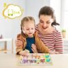 Juguetes Magnético de MaderaJuguetes Educativos Montessori Juego de Combinación de Colores & Clasificación Motricidad Fina Juguetesjuegos educativos niños 3 4 5 6 7 años de regalo (A-Train-Stil)