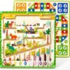 Juguetes Niños Niña 3 4 5 6 7 8 Años, 2 en 1 Juegos de Mesa con Laberinto Magnético, Juegos Montessori, Juegos Motricidad Fina, Juegos Educativos, Juguetes de Madera Juguetes Educativos 3 4 5 6 Años