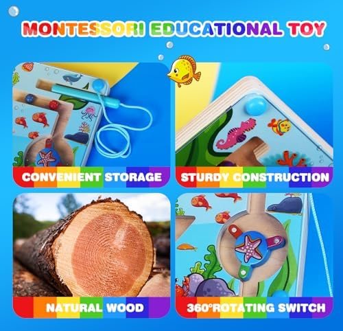 Juguetes Niños 3 Años, Laberinto Magnetico, Juegos Educativos Niños 4 Años, Juguetes de Colores, Juegos Montessori para Niños 2 Años 3 Años, Regalos Cumpleaños Pascua Navidad Niños Niña 3 4 5 6 Años
