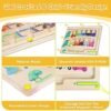 Juguetes Magnético de MaderaJuguetes Educativos Montessori Juego de Combinación de Colores & Clasificación Motricidad Fina Juguetesjuegos educativos niños 3 4 5 6 7 años de regalo (A-Train-Stil)