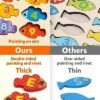 Coogam Juego de pesca con números magnéticos del alfabeto, letras ABC de madera, rompecabezas a juego de colores, juguete educativo Montessori de motor fino para niños preescolares de 3, 4, 5 años
