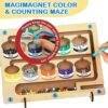 Madera Juego, Colores Clasificación Motricidad, Juegos Educativos, Motricidad Fina Juguetes, Educativos Montessori, Juguetesjuegos Educativos, Magnético Laberinto,Joyreal Juguetes Magnético