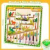 Juguetes Niños Niña 3 4 5 6 7 8 Años, 2 en 1 Juegos de Mesa con Laberinto Magnético, Juegos Montessori, Juegos Motricidad Fina, Juegos Educativos, Juguetes de Madera Juguetes Educativos 3 4 5 6 Años