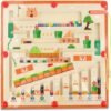 WDJLNZB Laberinto Magnetico Juguetes Montessori Madera 3 4 5 6 7 Años, Aprendiendo Colores Juego de Contar y Clasificar Juegos Educativos Regalos para Niña Niño