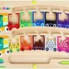 Juguetes Magnético de MaderaJuguetes Educativos Montessori Juego de Combinación de Colores & Clasificación Motricidad Fina Juguetesjuegos educativos niños 3 4 5 6 7 años de regalo (A-Train-Stil)