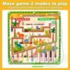 Juguetes Niños Niña 3 4 5 6 7 8 Años, 2 en 1 Juegos de Mesa con Laberinto Magnético, Juegos Montessori, Juegos Motricidad Fina, Juegos Educativos, Juguetes de Madera Juguetes Educativos 3 4 5 6 Años