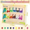 Vindany Juguetes Magnético de Madera Juguetes Educativos Montessori Juego de Combinación de Colores & Clasificación Motricidad Fina Juguetes Niños 3 4 5 6 7 Años Juegos