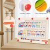 Kureny Juguetes Magnético de Madera, Juego Magnético Laberinto Montessori, Juguetes para Clasificar Colores,Motricidad Fina,Juegos Educativos,como Regalo para Niñas y Niños Mayores de 3 años