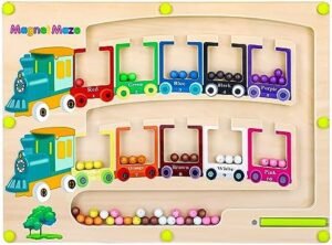 Vindany Juguetes Magnético de Madera Juguetes Educativos Montessori Juego de Combinación de Colores & Clasificación Motricidad Fina Juguetes Niños 3 4 5 6 7 Años Juegos