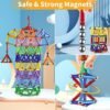 Jvchengxi 320 Piezas Construcciones Magneticas Niños, Bloques de Construcción Magnéticos Palos, Montessori Juguetes de Construccion Apilables, Juguetes Educativos Regalos Set para Adultos y Niños