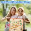 WDJLNZB Laberinto Magnetico Juguetes Montessori Madera 3 4 5 6 7 Años, Aprendiendo Colores Juego de Contar y Clasificar Juegos Educativos Regalos para Niña Niño