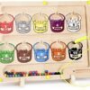 Joyreal Laberinto Magnético de Colores y Números - Motricidad Fina Juguetes Niños 3 4 5 Años Magnético de Madera Juegos Educativos Juego de Combinación de Colores